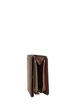 The Groove Mini Compact Wallet Cognac