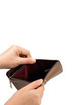 The Groove Mini Compact Wallet Cognac