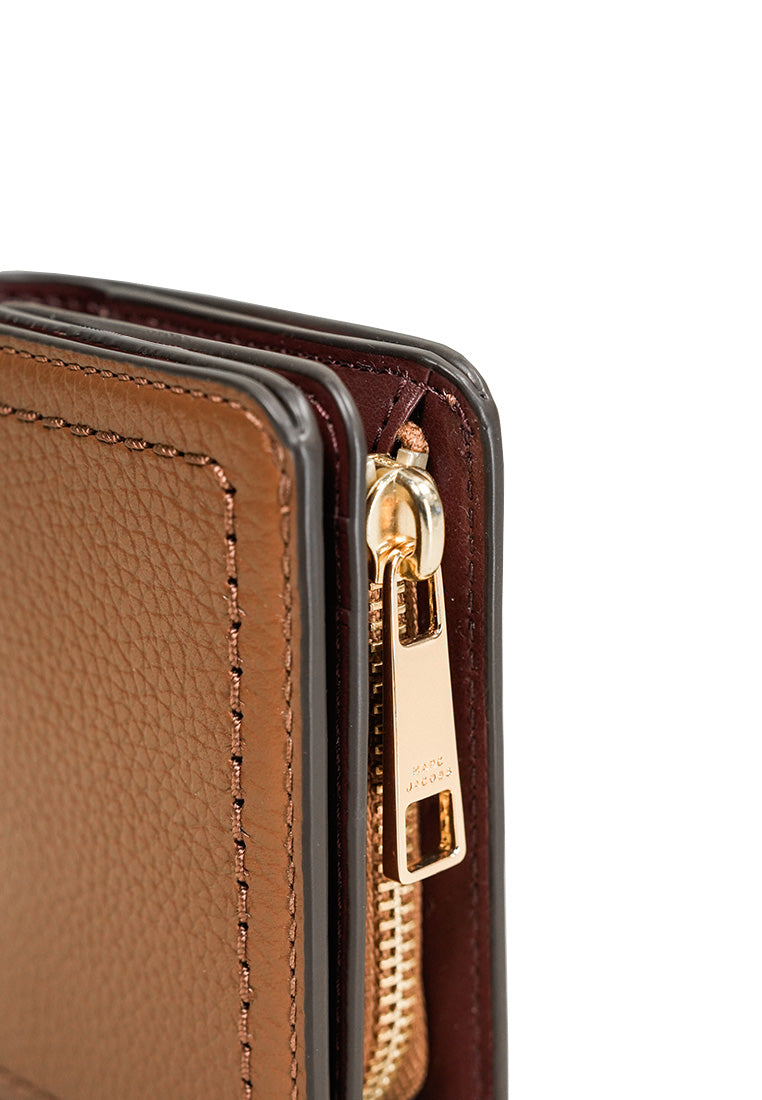 The Groove Mini Compact Wallet Cognac