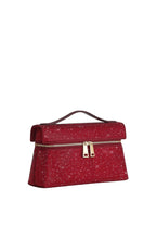 Thea Artificial Crystal Top Handle Bag - Red