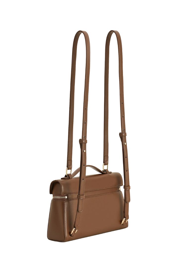 Thea Large Top Handle Bag - Mocha Brown