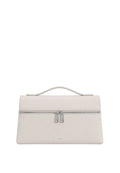 Thea Top Handle Bag - Grainy leather White