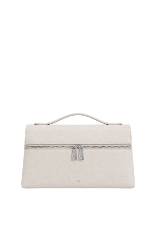 Thea Top Handle Bag - Grainy leather White