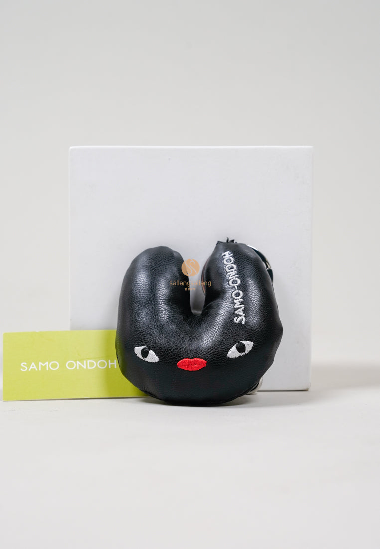 [DEFECT SALE 155] Tokiyom Keychain - Nappa Black