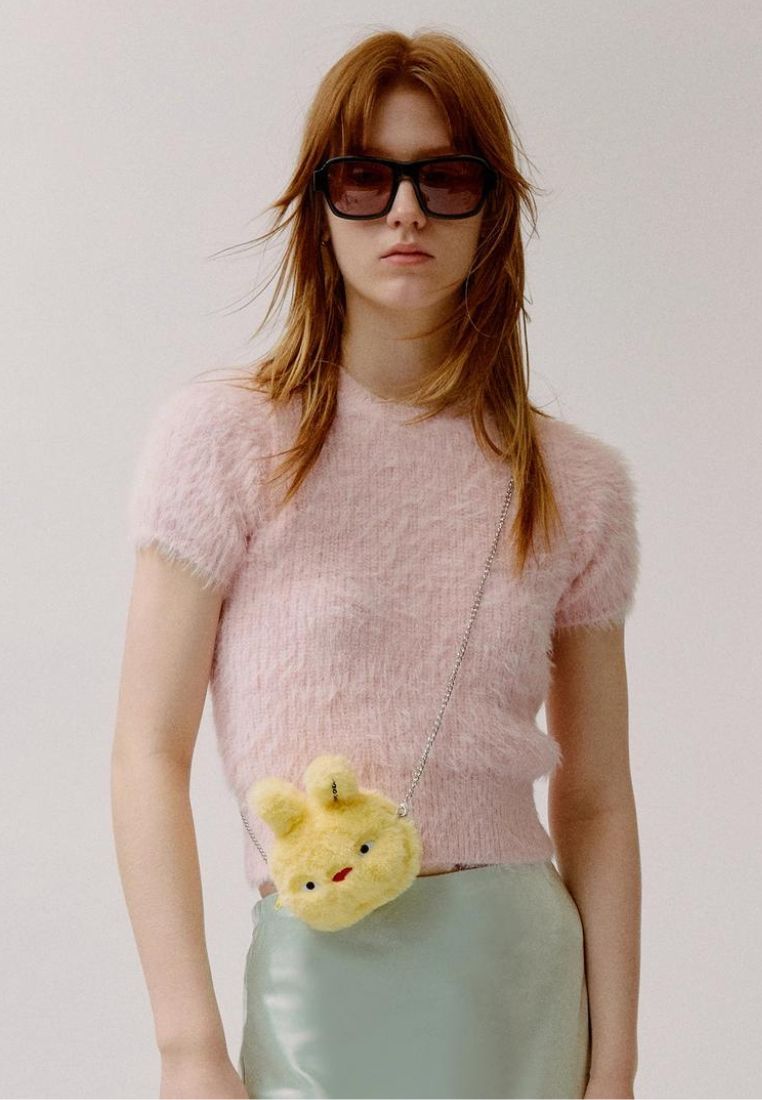 Tokiyom Mini Pouch Eco Fur Yellow
