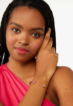 Treasure Trove Hinge Cuff Pink