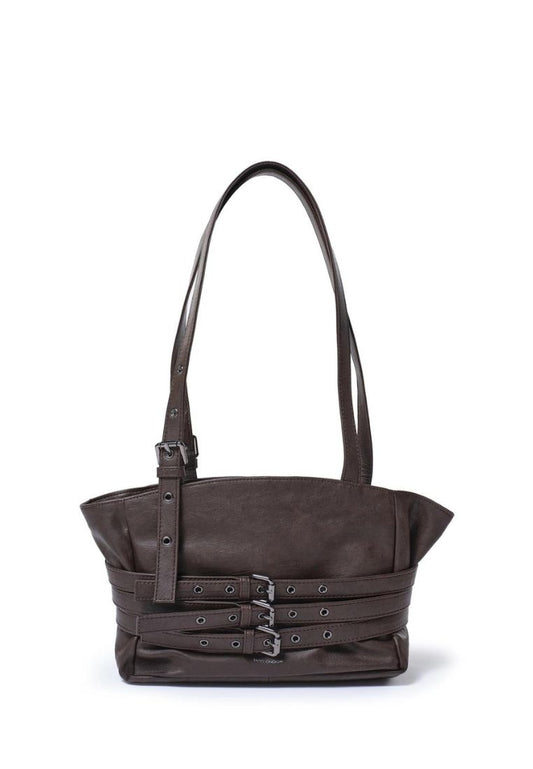 Trio Belt Corset Bag S Brushed Chocolate