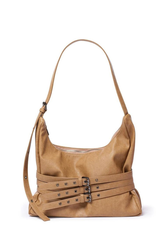 Trio Belt Mug Bag L Brushed Brown Sugar
