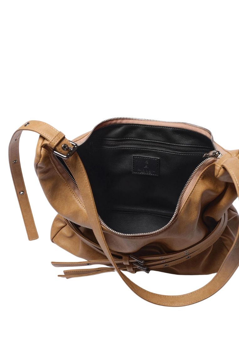 Trio Belt Mug Bag L Brushed Brown Sugar