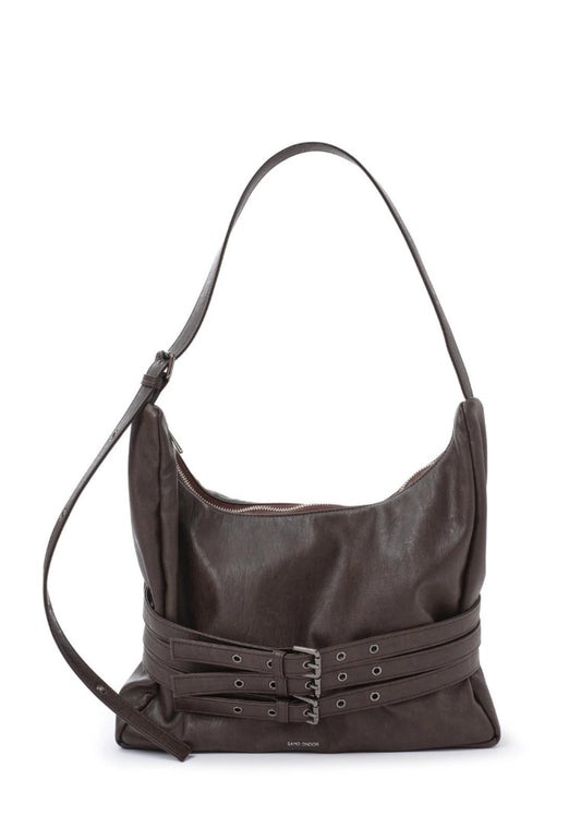 Trio Belt Mug Bag L Brushed Chocolate