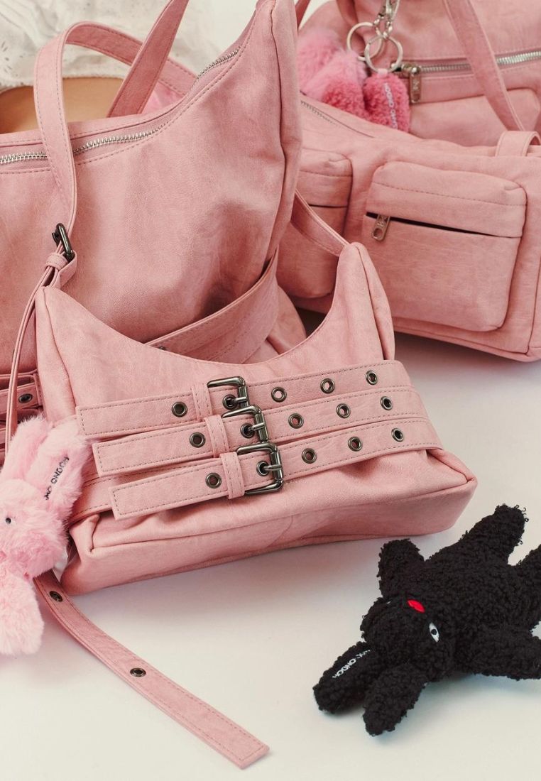 Trio Belt Mug Bag L Brushed Pink