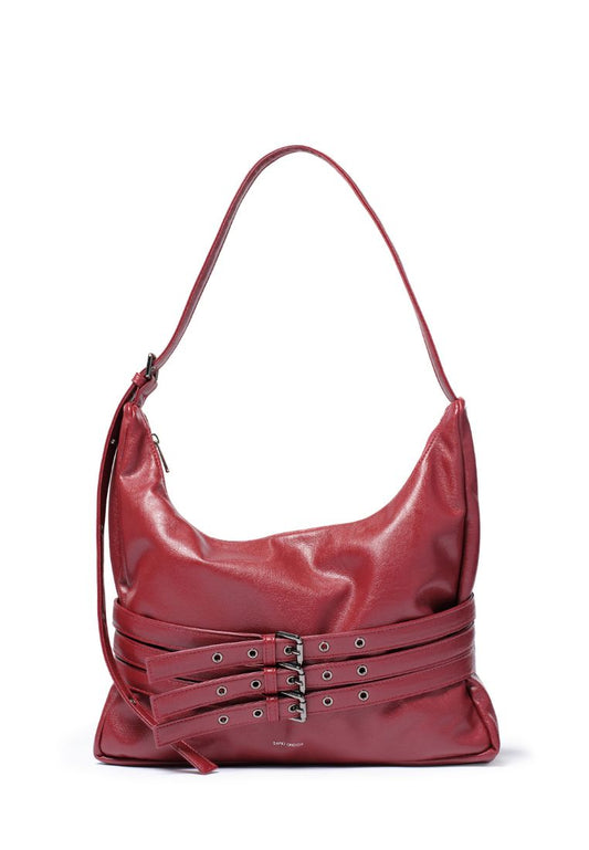 Trio Belt Mug Bag L Goat Red