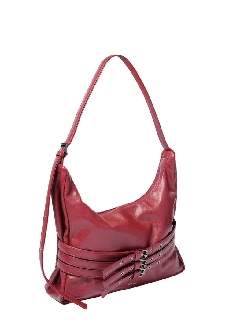 Trio Belt Mug Bag L Goat Red