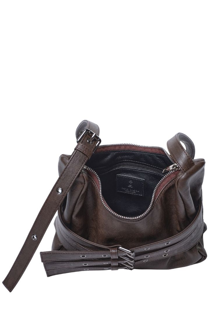 Trio Belt Mug Bag M Brushed Chocolate