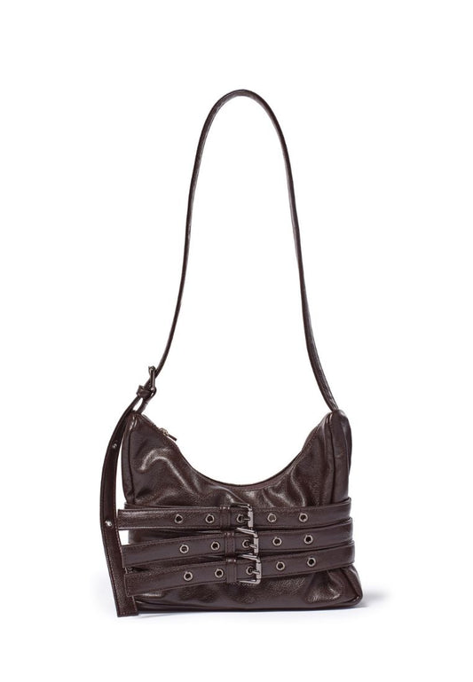 Trio Belt Mug Bag M Goat Chocolate