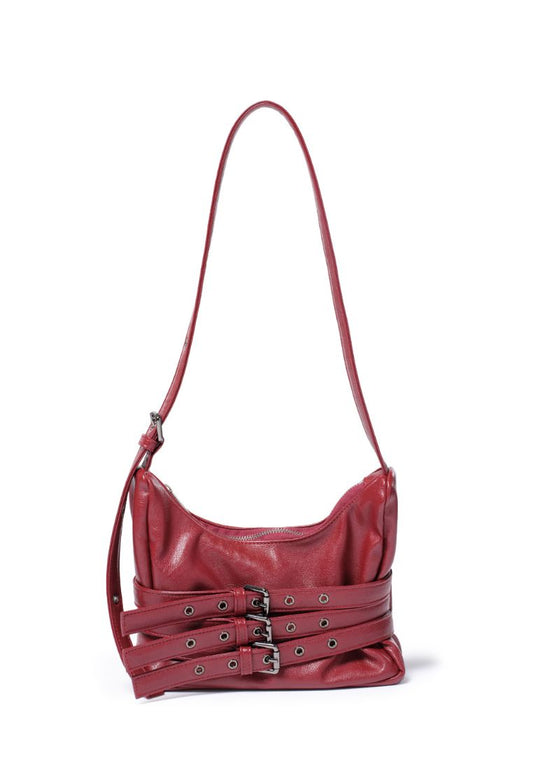 Trio Belt Mug Bag M Goat Red