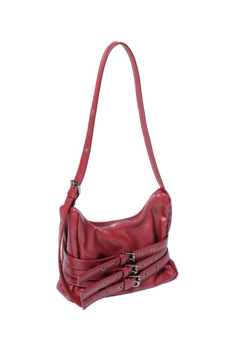 Trio Belt Mug Bag M Goat Red