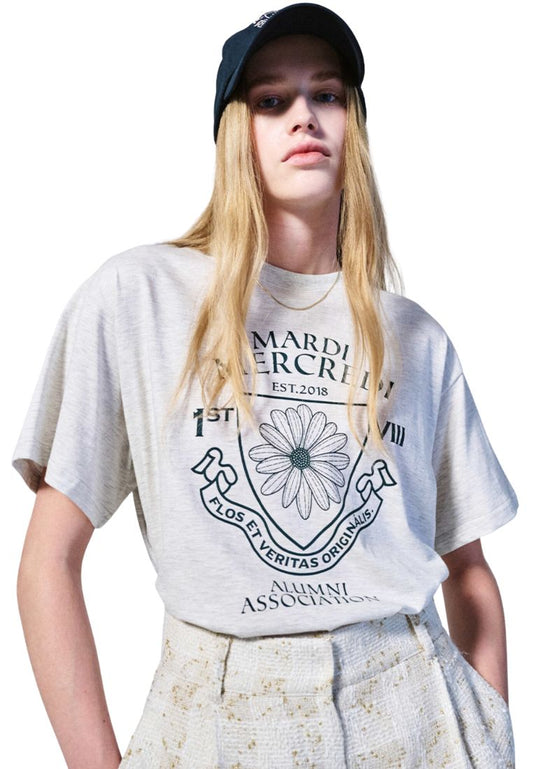 TShirt Alumni Emblem Oatmeal Deep Green