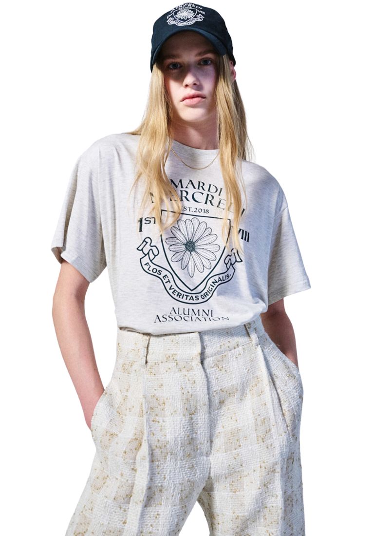 TShirt Alumni Emblem Oatmeal Deep Green