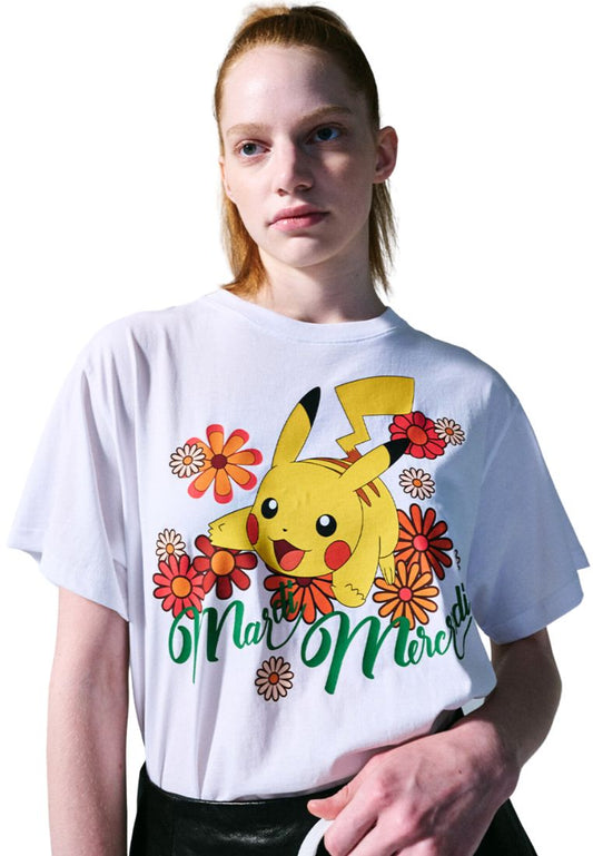 Tshirt Blossom Pikachu White