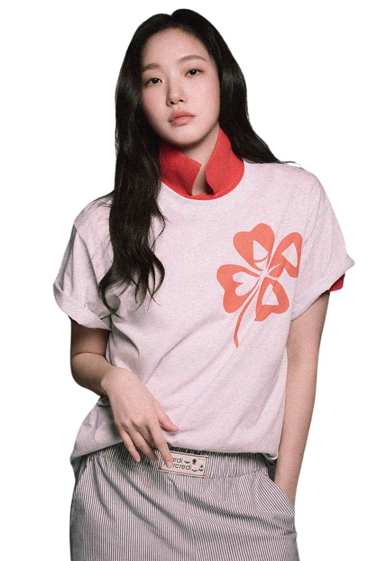Tshirt CloverMardi Heather Red