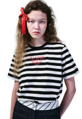 TShirt Stripe Alumni Classique Black Red