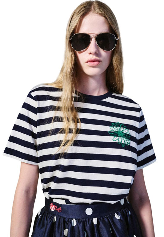 TShirt Stripe Essential Navy Green