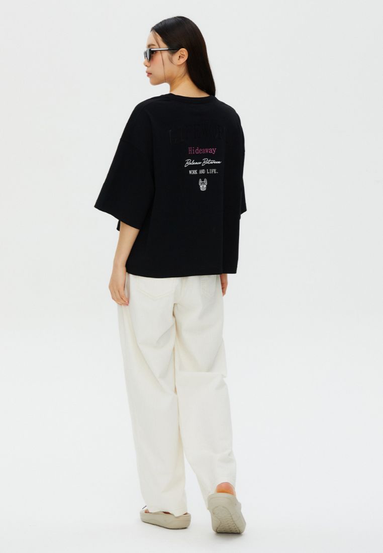 Unique Short Sleeve T-Shirt Black
