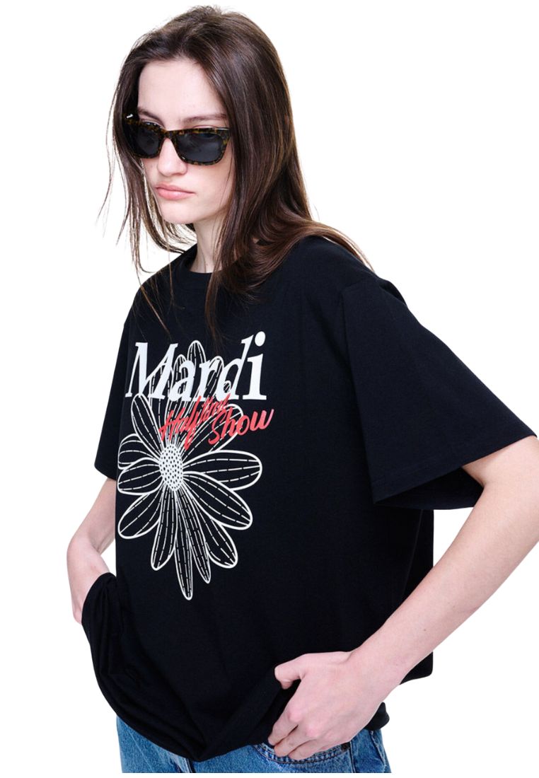 Unisex Tshirt FlowerMardi Halftime Show Black White