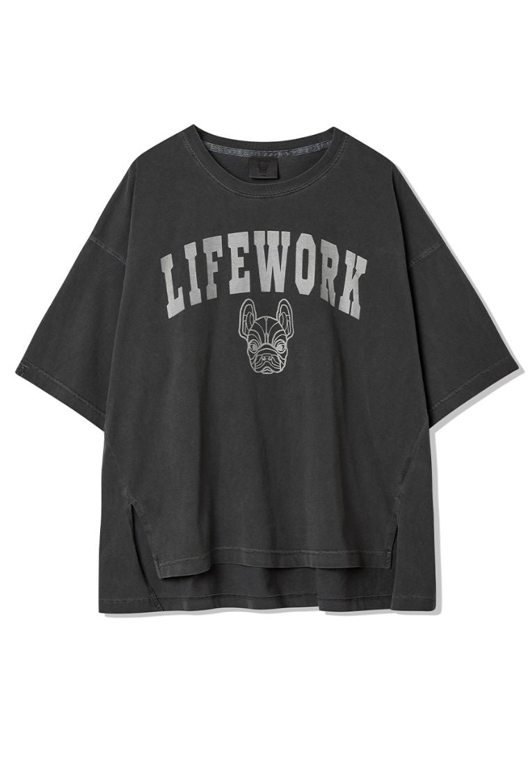 University Pigment T-Shirt Charcoal Grey