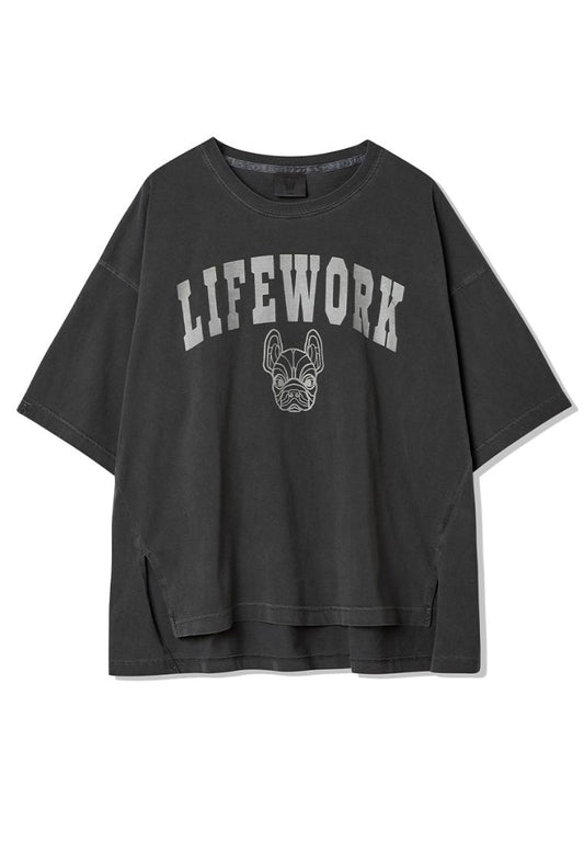 University Pigment T-Shirt Charcoal Grey