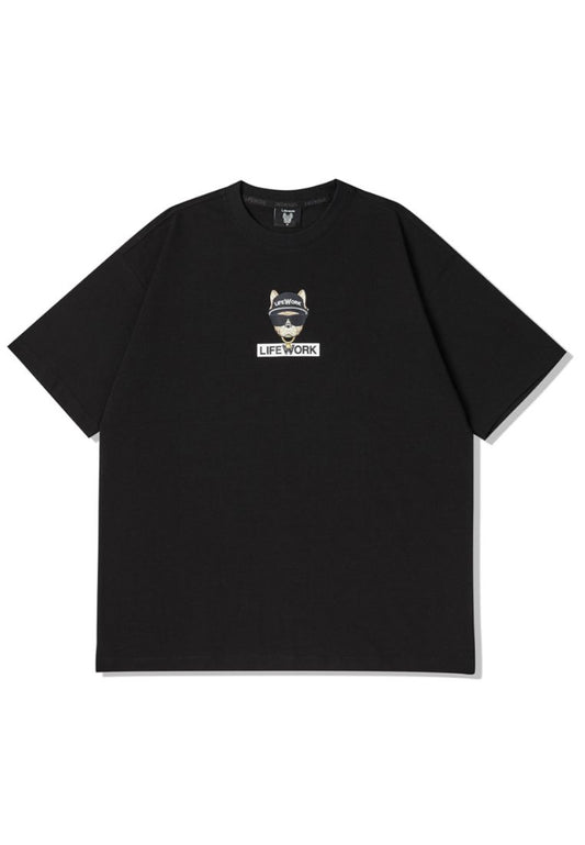 Checkerboard Hipdog Tee Black