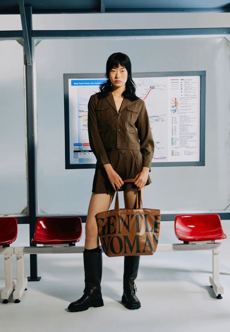 Urban Stride Tote Bag Brown