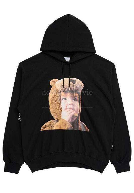 Baby Face BEAR BOY Hoodie Black
