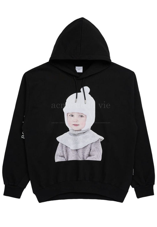 Baby Face WHITE BOY Hoodie Black