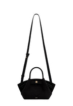Hana Mini Faux Suede Tote Bag - Black