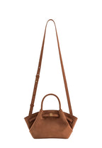 Hana Mini Faux Suede Tote Bag - Brown