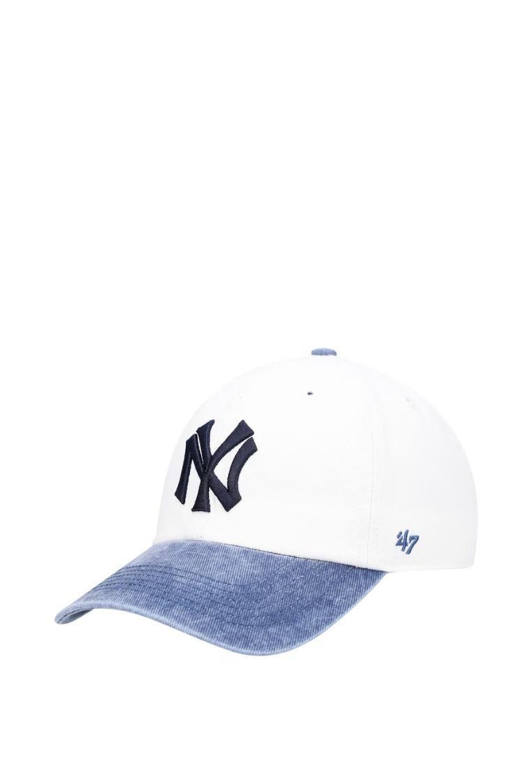 47 White/Navy New York Yankees Apollo Two-Tone Cleanup Snapback Hat