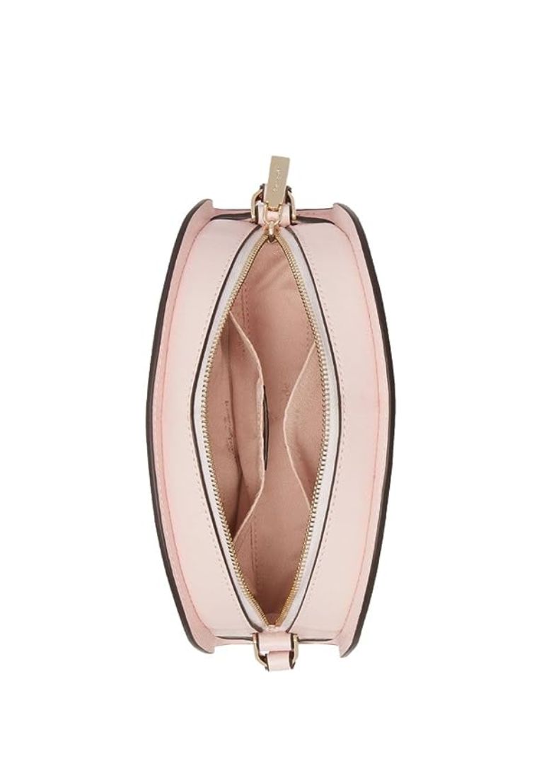Perry Leather Dome Crossbody Chalk Pink