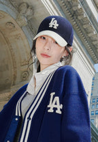 Varsity Wool Structured Ball Cap LA DODGERS navy