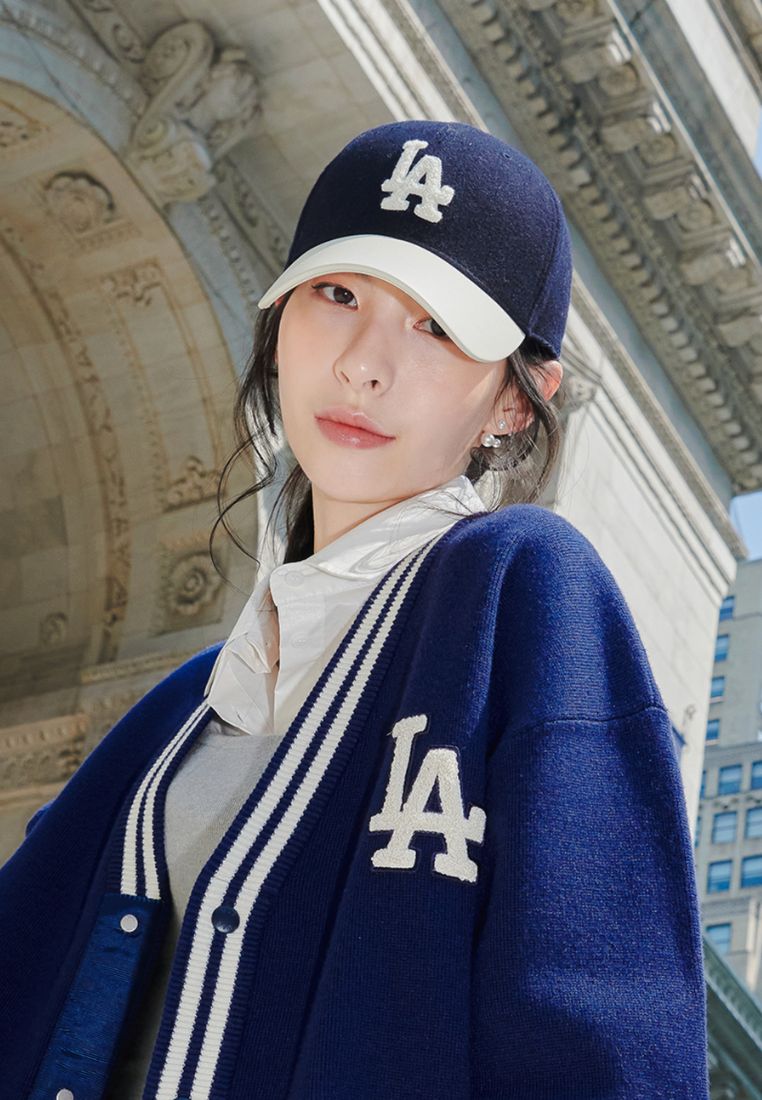 Varsity Wool Structured Ball Cap LA DODGERS navy