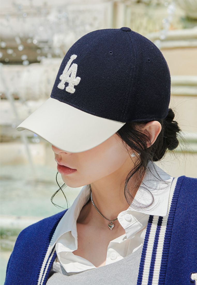 Varsity Wool Structured Ball Cap LA DODGERS navy
