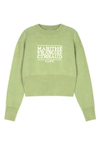W Classic Logo Crop Knit Green