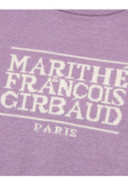 W Classic Logo Crop Knit Light Purple