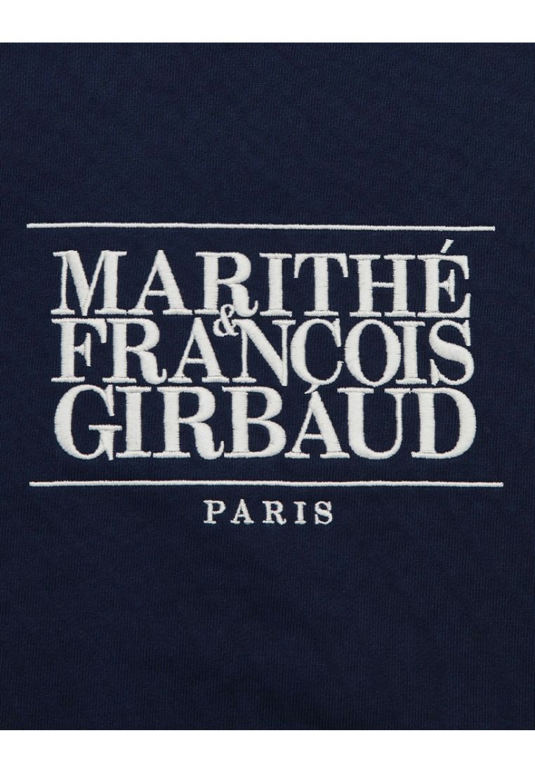 W Classic Logo Crop Sweatshirt Navy