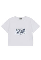W Classic Logo Crop Tee White
