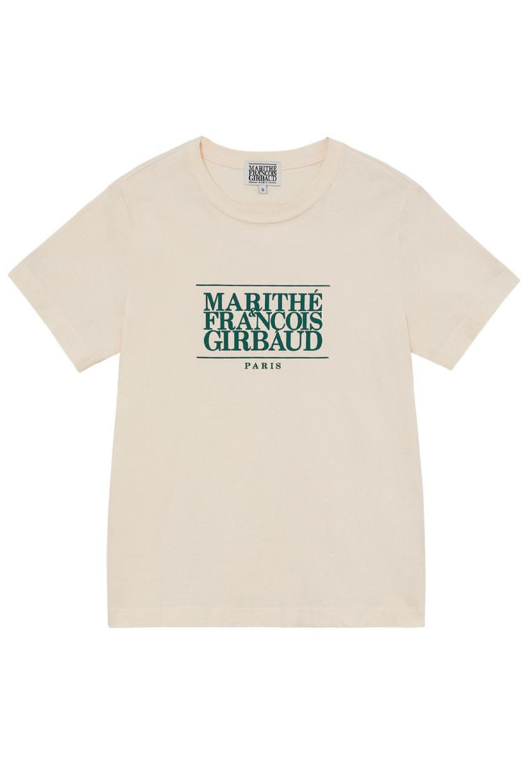 W Classic Logo Tee Light Beige