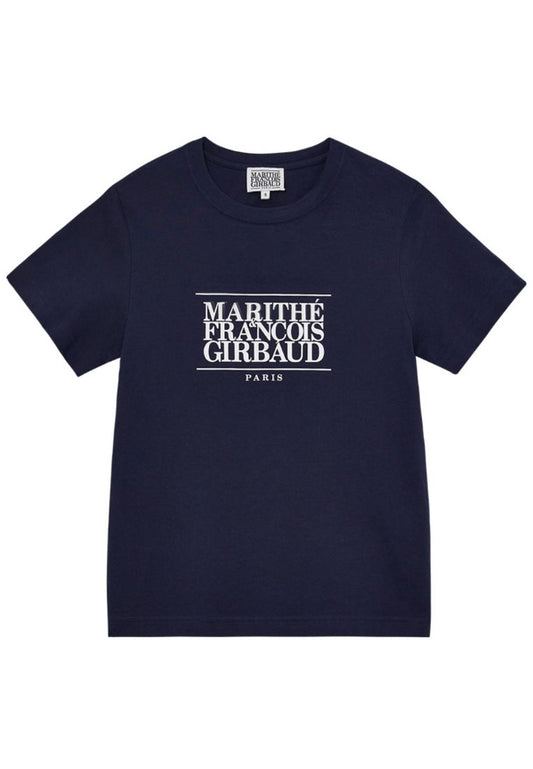 W Classic Logo Tee Navy