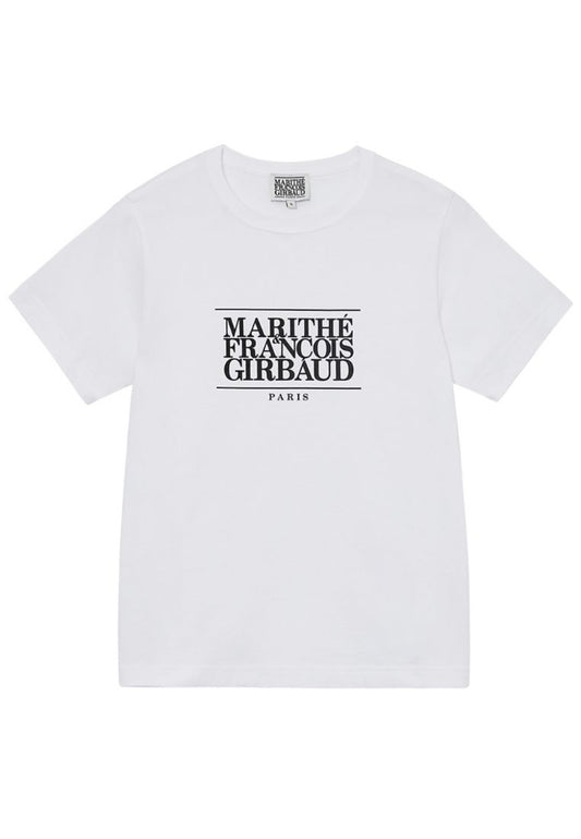 W Classic Logo Tee White