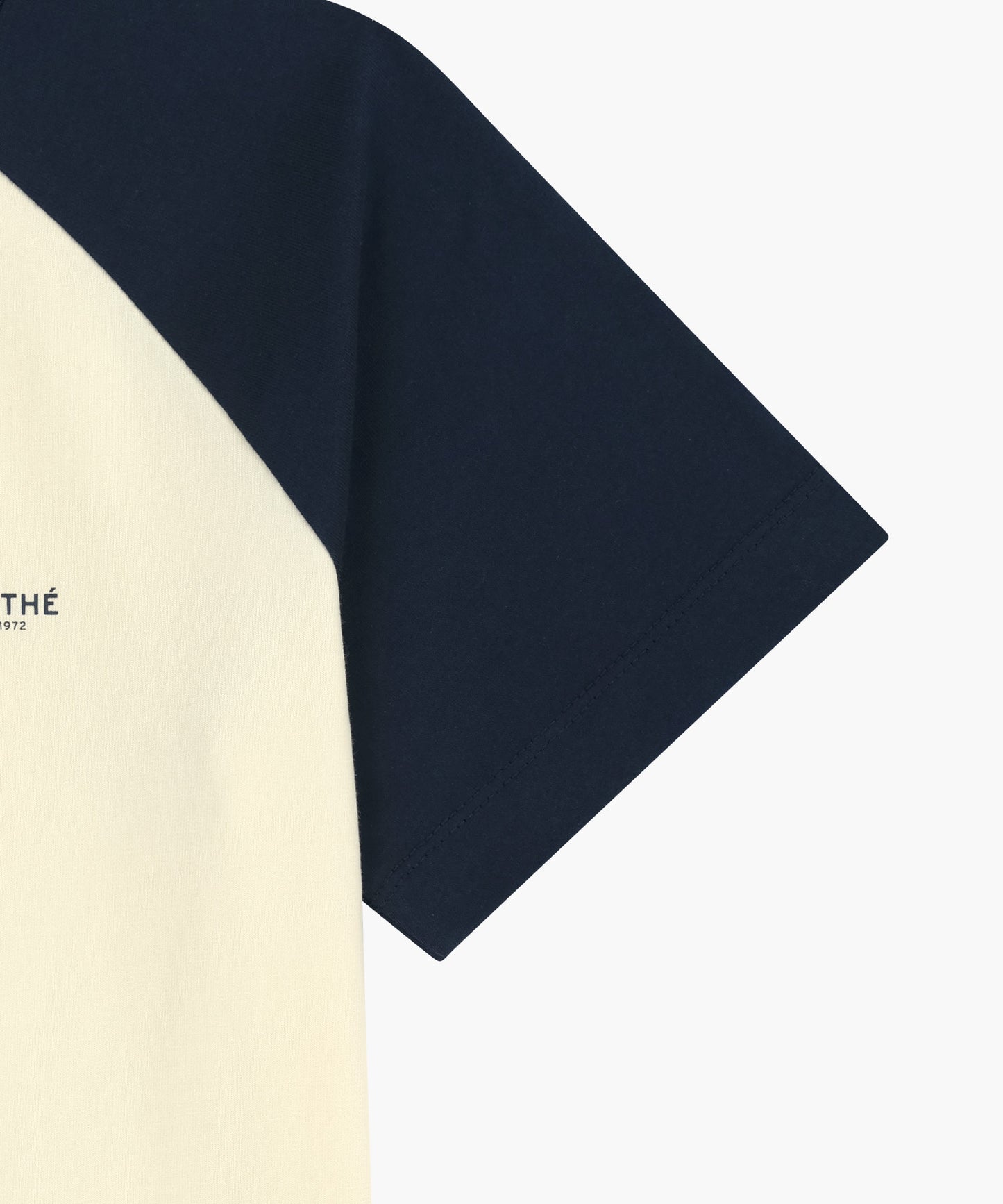 W SMALL REGULAR LOGO RAGLAN CROP TEE navy